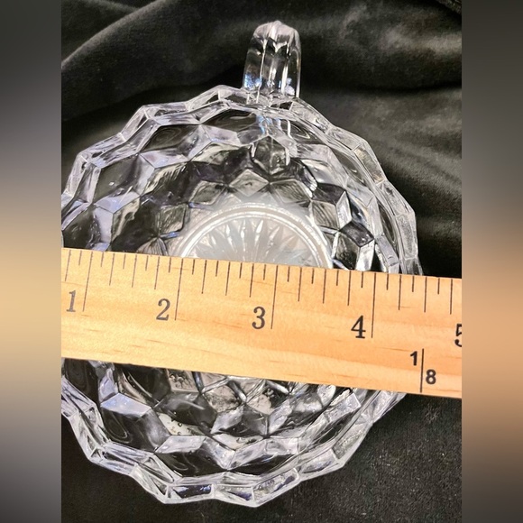 Fostoria American Cubist Nappy Bowls Set of 2 Crystal Snack Cups Soup Votive MCM - Picture 14 of 14